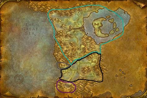 Warcraft Quest Map Boundaries (Silverpine Forest) : u/Ebanu8