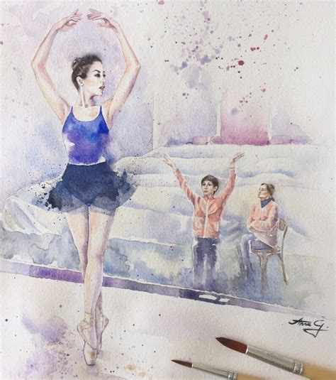 Custom Dancer Watercolor Painting/commission Dancer Painting - Etsy