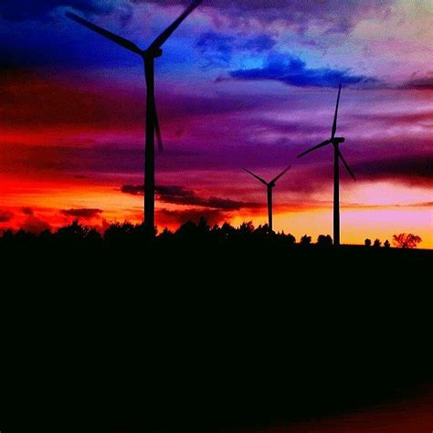 Wind Turbine Sunset Photograph by Cheyene Vandament - Fine Art America