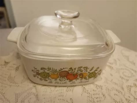 CORNING WARE SPICE of Life A-1 1/2-B Le Persil La Sauge 1.5 Quart with ...