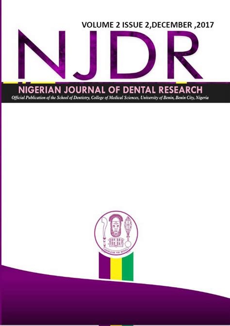 Archives | Nigerian Journal of Dental Research