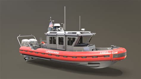 Coast Guard Rescue Boat Model - TurboSquid 1661057