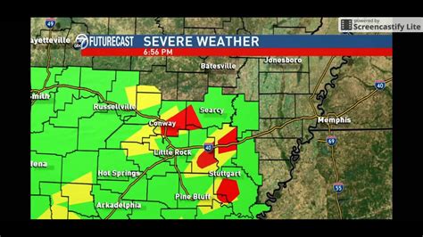 KATV Severe Weather Coverage 3/13/16 - YouTube