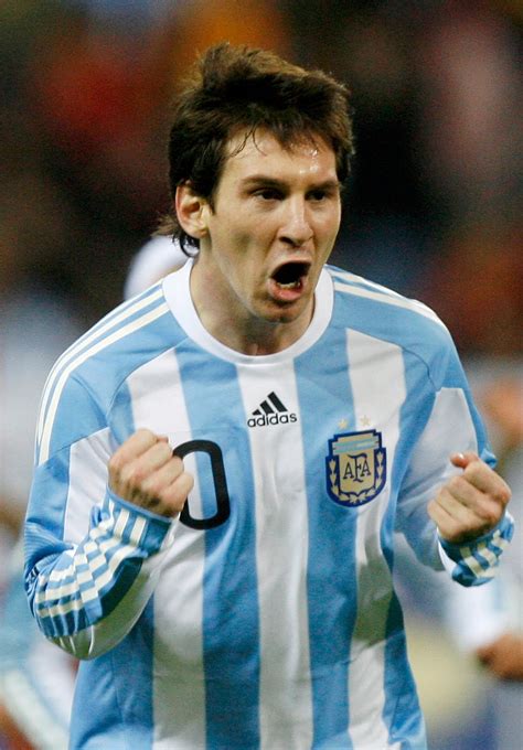 top footballer wallpaper: Lionel Messi Argentina Jersey HQ