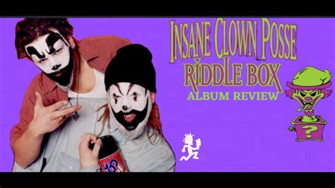 Insane Clown Posse Riddle Box (1995) Album Review - YouTube