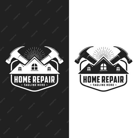 Premium Vector | Home improvement logo template design