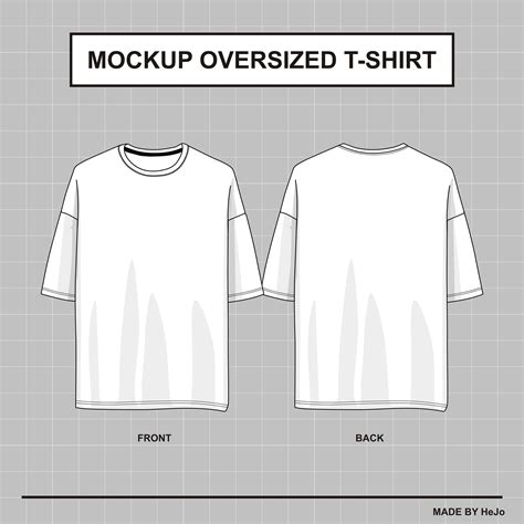 Oversized T-shirt Mockup Vector - Etsy