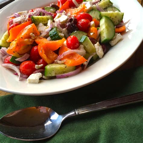 Food Impressions: My Favorite Greek Vegetable Salad Recipe