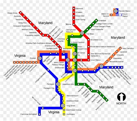 Dc Metro Map Green Line - Map