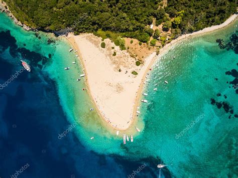 Aerial view of Marathonisi Island in Zakynthos (Zante) island, i — Stock Photo © sam741002 ...