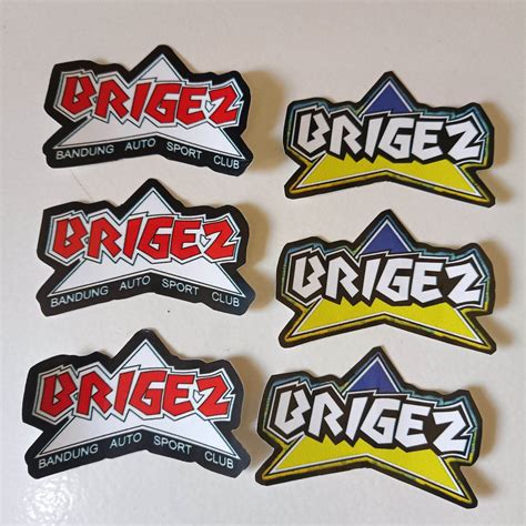 Stiker Brigez logo versi hitam isi enam anti air | Lazada Indonesia