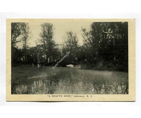 A beauty spot Ashaway Rhode Island vintage postcard