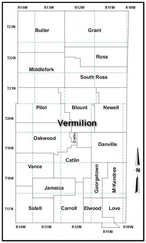 Sidell, IL - Vermilion County Map. | Sidell, County map, Illinois