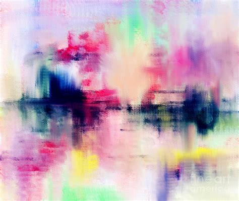 Water reflection,abstract painting Digital Art by Arjun Saini - Pixels