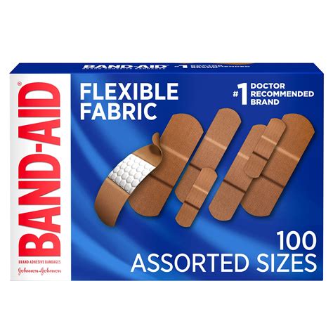Buy Band-Aid Brand Flexible Fabric Adhesive Bandages for Wound Care & First Aid, Assorted Sizes ...