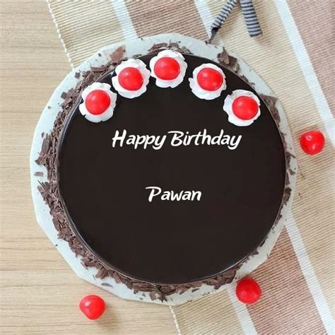 ️ Enthralling Black Forest Delight Birthday Cake For Pawan