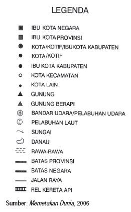 Macam Jenis Komponen Komponen Peta | Geografisku