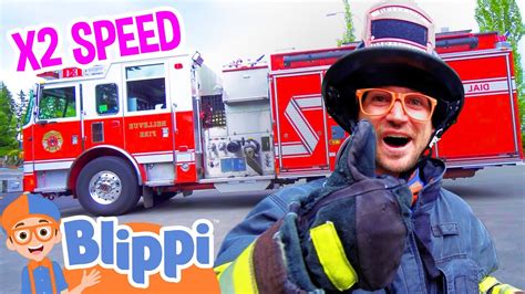 Kids learn at the FIRETRUCK STATION with Blippi! Watch educational ...