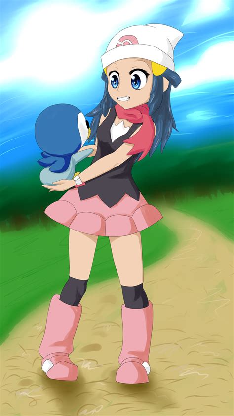 Dawn and Piplup - Pokemon by TheBritishSonic on DeviantArt