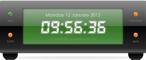 Free PowerPoint Digital Clock | YOUpresent