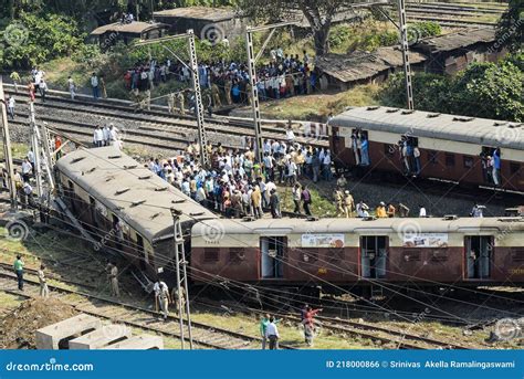 Train accident in Mumbai editorial photo. Image of derailment - 218000866