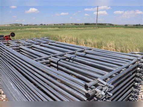 New10x5ft. portable corral panels, easy Connect, 1 1/4", 14 Gauge ...