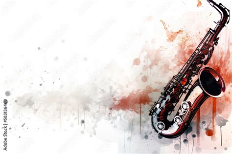 Illustrated banner with music. Musical notes Stock Illustration | Adobe ...