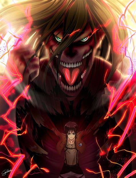 Eren Titan Transformation Wallpaper