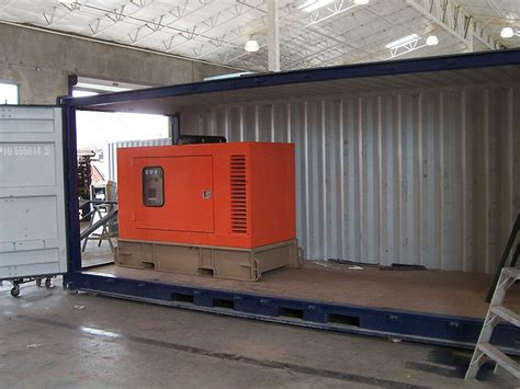 Types Of Custom Modified Container As Generator Enclosure