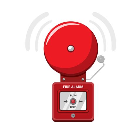 Fire Alarm Equipment, Security alarm system on the wall symbol in ...