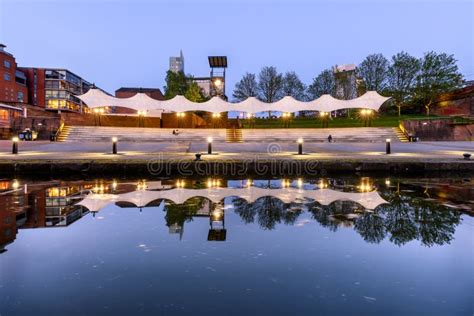 Castlefield Bowl Manchester UK Stock Photo - Image of england, reflection: 120675940