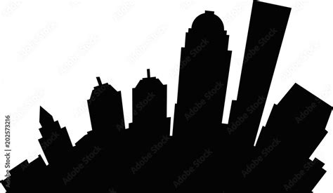 Cartoon skyline silhouette of the city of Louisville, Kentucky, USA ...