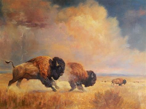 Bison Art - Animal Paintings | Dave Merrill Art