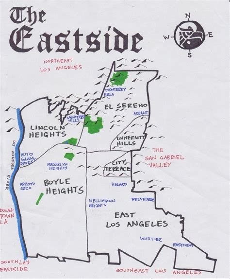 East Los Angeles Map - Map Of New Hampshire