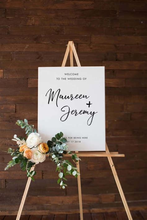 Custom Wedding Art Printable Outdoor Wedding Sign Minimalist | Etsy | Wedding posters, Wedding ...