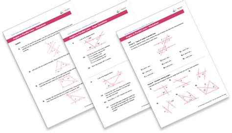 Angles in Parallel Lines Practice Questions – Corbettmaths - Worksheets Library