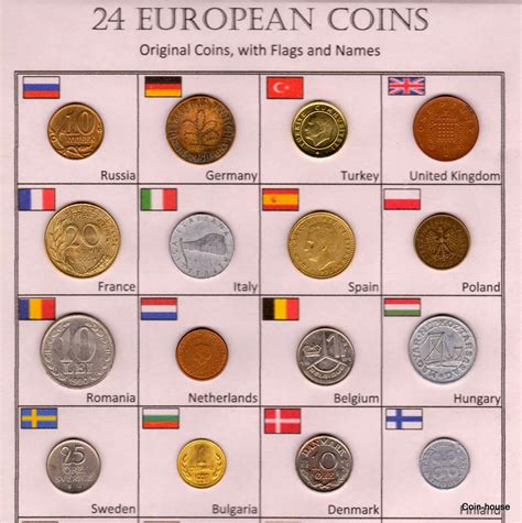 Coin-House: Collection of 24 Coins from Europe, All Tagged and well ...