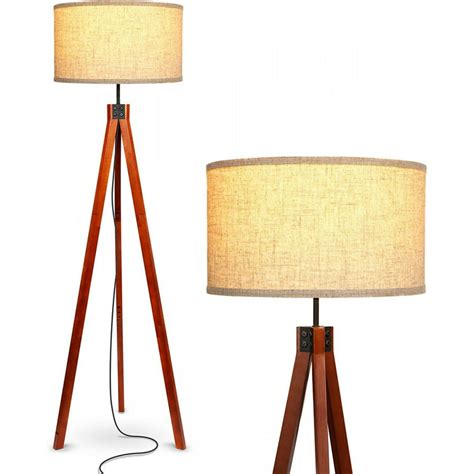 Brightech Eden Tripod LED Floor Lamp Mid Century Dimmable Modern Light for Contemporary Living ...