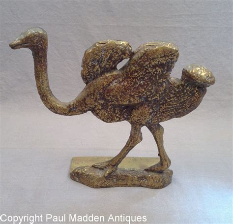 Antique Cast Brass Ostrich Doorstop | Door stop, Antiques, Cast iron doorstop