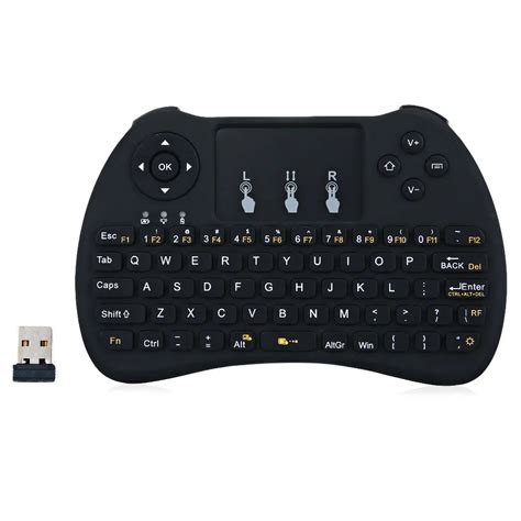 2.4G English Version Mini USB Wireless Qwerty Keyboard Touchpad Air Mouse Fly Mouse Remote ...