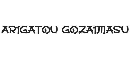 Arigatou Gozaimasu - Font Family (Typeface) Free Download TTF, OTF - Fontmirror.com