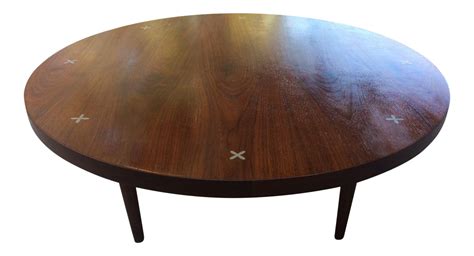 Vintage Mid-Century American of Martinsville Round Wood Coffee Table on Chairish.com | Coffee ...