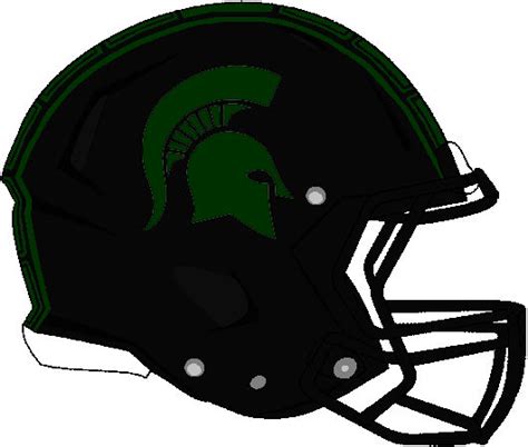 Michigan State 2023 black rev speed helmet by Chenglor55 on DeviantArt