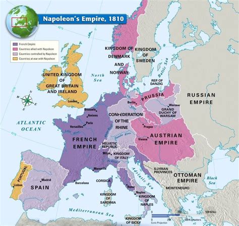 Geofactualidades: Império napoleónico (1810)