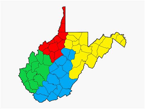 West Virginia Regions I Iv , Free Transparent Clipart - ClipartKey