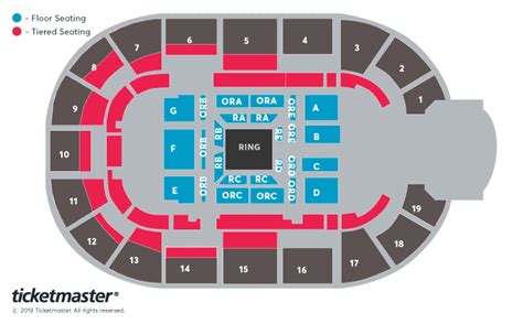 WWE Live Seating Plan - Motorpoint Arena Nottingham