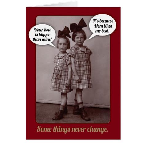 Funny Vintage 1920s Older Sister Birthday Card | Zazzle