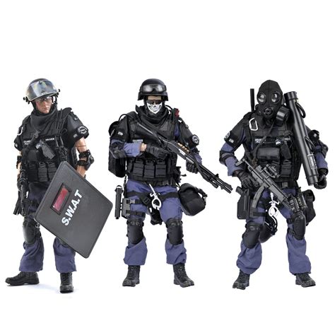 Buy 1/6 Scale SWAT Action Figures(12inch), Highly Detail Army Soldiers Model Set with ...