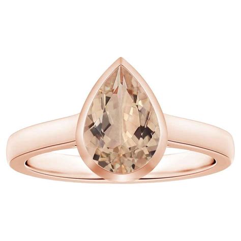 Stunning Large Pear Shaped Diamond Gold Solitaire Ring at 1stDibs