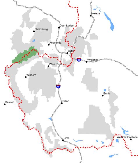 Continental Divide Map Montana - Agathe Laetitia